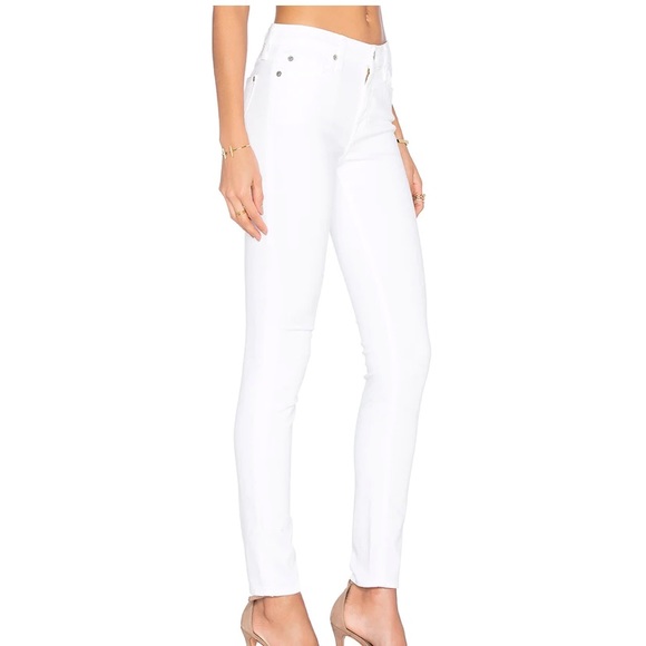 7 for all Mankind White Skinny Jeans. - Picture 2 of 6
